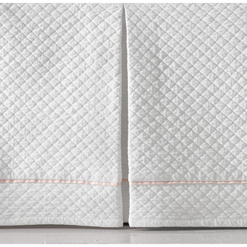 Vintage-Washed Diamond Matelassé Crib Skirt | RH Baby & Child