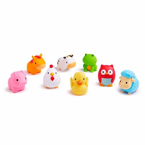 Munchkin Squirtin Bath Toy, Barnyard Friends - 8 Count