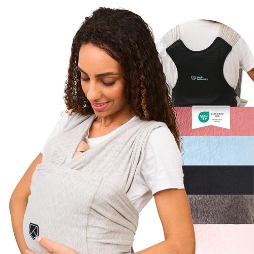 Koala Babycare Baby Carrier Wrap, Easy to Wear As a T-Shirt - Original Baby Carrier Newborn to Toddler - Sling One Size Fits All - Baby Wraps Carrier Up to 22lbs