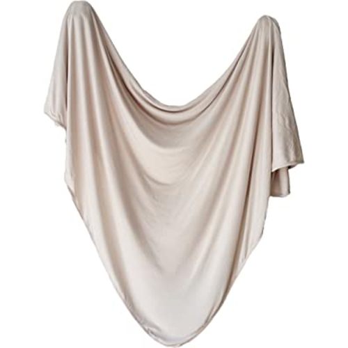 Marlowe & Co Premium Knit Viscose from Bamboo Swaddle Blanket, 47in x 47in (Natural)