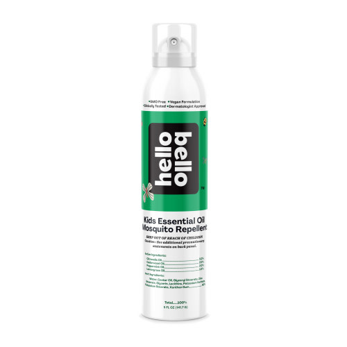 Hello Bello Kid's Essential Oil Mosquito Repellent, Made with Natural Plant-Based Oils, 5.0 oz