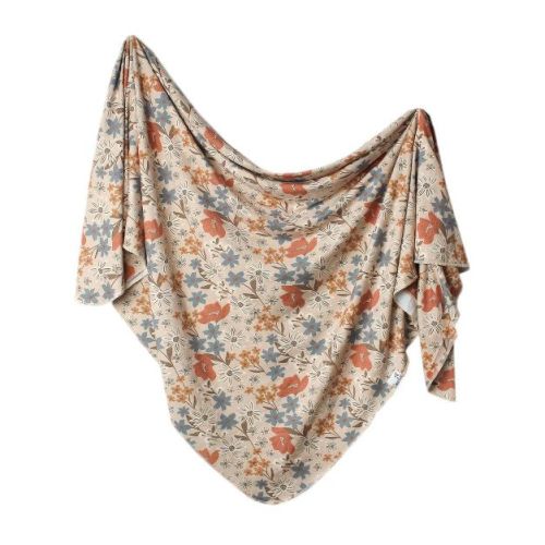 Copper Pearl Bloom Knit Swaddle Blanket - Ferra