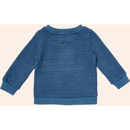 Crewneck Pullover Sweater, Navy - Young Days | Maisonette