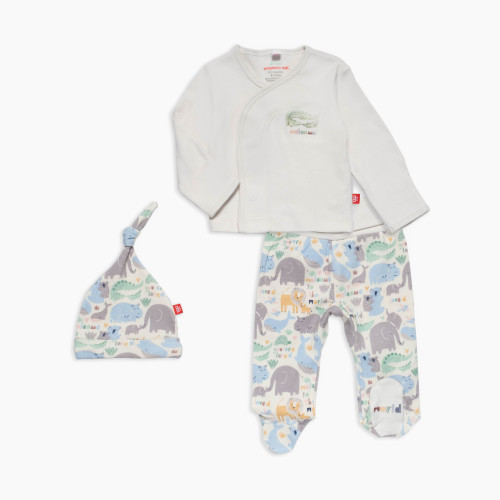 Magnetic Me Oganic Cotton Magnetic Wrap 3-Piece Set - Little Lovin, 0-3 M