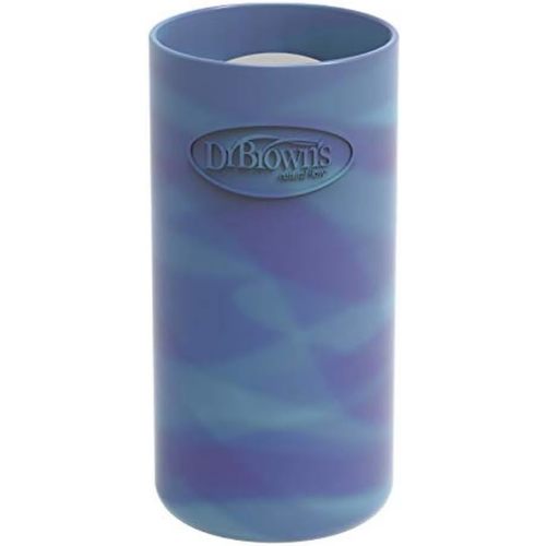 Dr. Brown's Natural Flow Options+ Glass Baby Bottle Sleeves,100% Silicone,8 oz,Narrow,Glow in the Dark