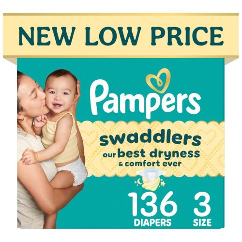 Pampers Swaddlers Sensitive Disposable Diapers - Size 3 - 136ct