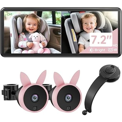 BV3PRO Baby Car Camera + Dashboard Arm Mount Bundle | Unobstructed Rearview Package