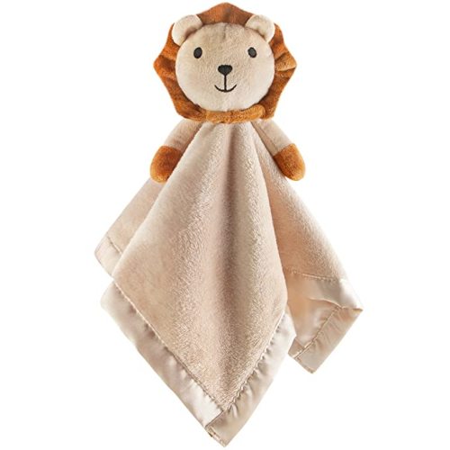 Pro Goleem Loveys for Babies - Soft Security Blanket Baby Snuggle Toy Newborn Stuffed Animals Baby Gifts for Boys and Girls, Lion 16 Inch