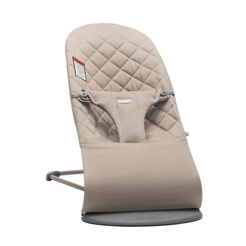 BabyBjörn Bouncer Bliss, Sand Gray, Cotton (006017US)