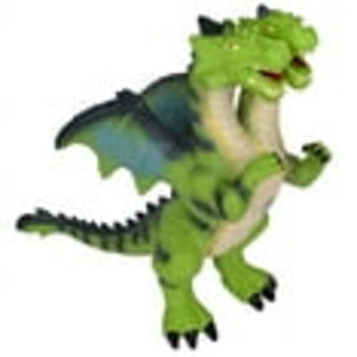 Wild Earth Jumbo 2 Headed Dragon, Large Animal Figure - Green, Children Ages 3+