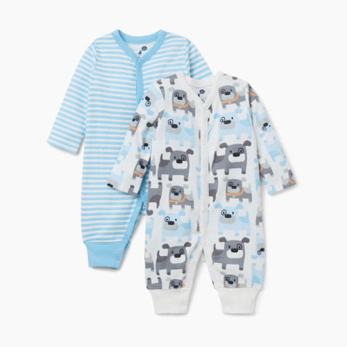 Small Story Romper (2 Pack) - Dapper Dogs, 9-12 M