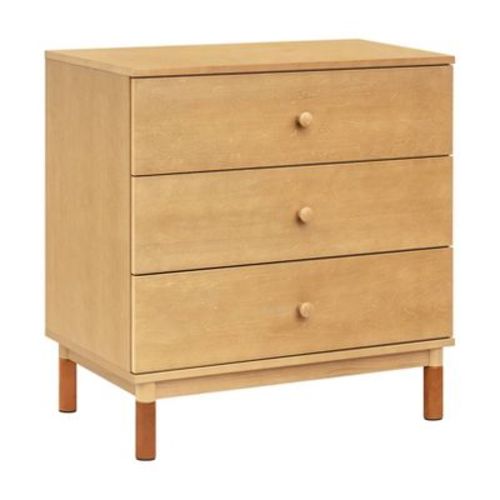 Babyletto Gelato 3-drawer Changer Dresser With Removable Changing Tray - Forest Green/tan Leather Feet