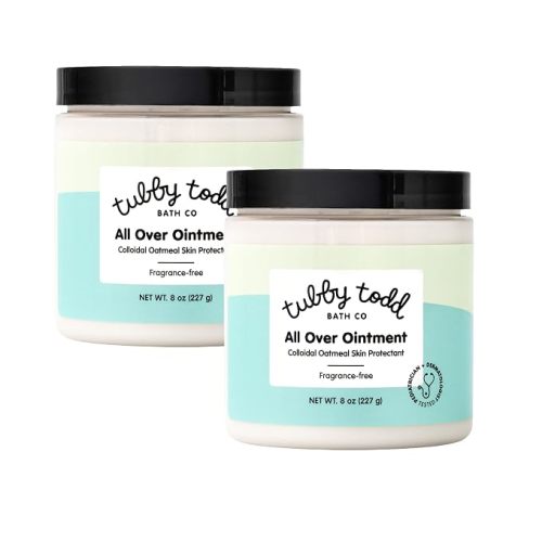 Tubby Todd All Over Ointment, Baby Eczema Cream for Sensitive Skin | Multi-Purpose Baby Skin Relief Cream for Dry Skin, Steroid & Gluten Free, 8 oz,1 Pack, Fragrance Free