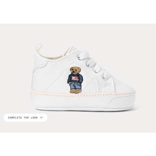 Quilton Polo Bear Faux-Leather Sneaker