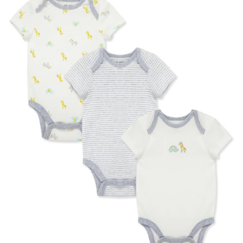 Little Me Gender Neutral 3-Pack Bodysuits