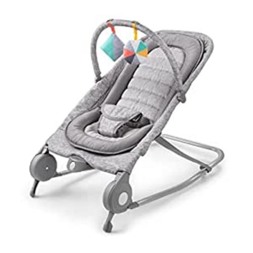 Amazon.com : Summer Infant 2-in-1 Bouncer & Rocker Duo (Light Gray Tweed) Convenient and Portable Rocker and Bouncer for Babies Includes Soft Toys and Soothing Vibrations : Baby