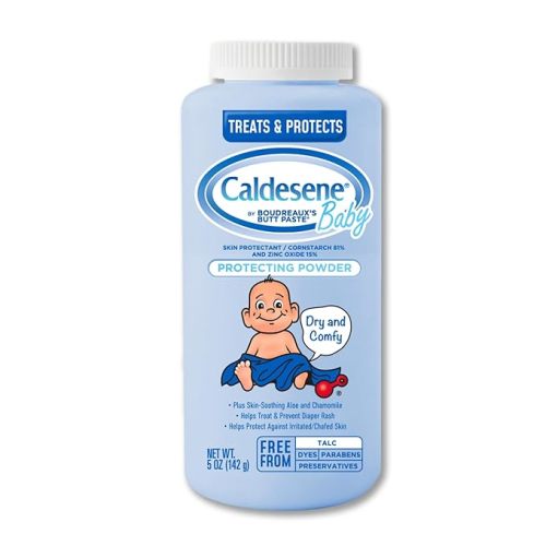 Caldesene Cornstarch Baby Powder with Zinc Oxide, Talc-Free Baby Powder, 5 Oz