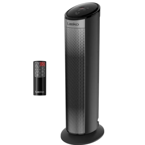 Lasko 22" Digital Ceramic Tower Space Heater with Child Lock and Remote | Costco