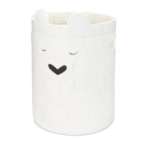 Parker Baby Co. Bear Laundry Hamper - White