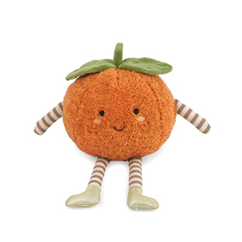 MON AMI Premium Clementine Soft Food Plush Toy – 10”, Whimsical & Adorable Face - Handcrafted Squishable Stuffed Food Plush Toy, Perfect for Décor or Play