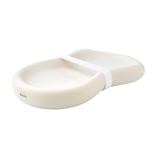 Keekaroo Peanut Changer Baby Vanilla – The Original - Easy-to-Clean Changing pad and The only Shell Over Foam, Fully Water Repellant, Wipeable Diaper pad, Wipe-Clean Changing pad