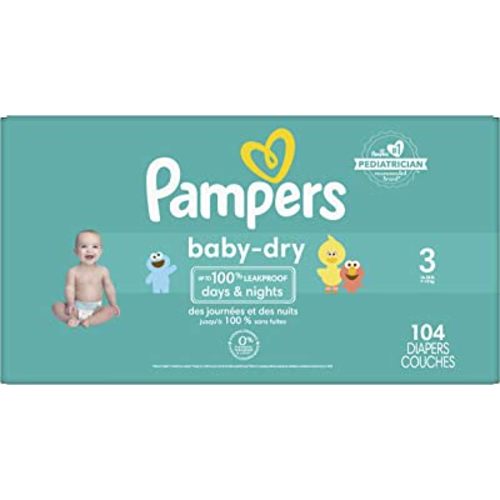 Pampers Baby Dry Diapers Size 3 104 Count