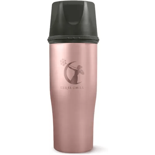Ceres Chill Mini Breastmilk Chiller Demigoddess, Reusable Breastmilk Storage Container, Keeps Milk at Safe Temperatures for 20+ Hours, Bottle Cooler, Connects W/Most Major Pumps (Rose Gold)