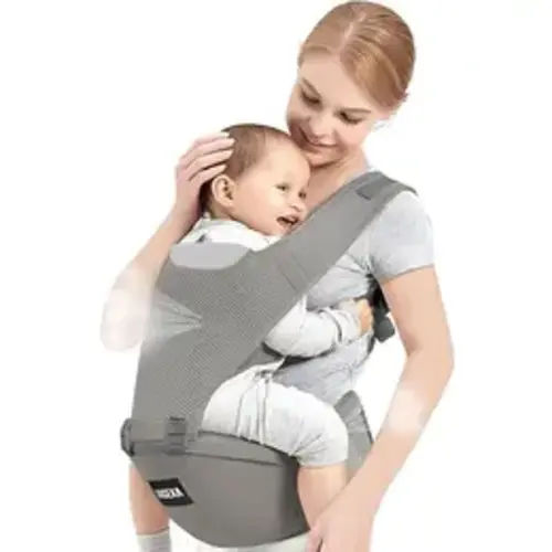 Baby Carrier for Newborn,Baby Half Wrap Hip Carrier,One Shoulder Baby Holder Carrier for Toddler,Lightweight Breathable Mesh Natural Cotton Fabric,Suitable for Newborns Weighing 44 lbs babycarrier Baby Hip Seat babycarrier baby equipment mabe baby carrier