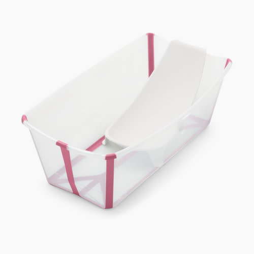 Stokke Flexi Bath with Newborn Support - Transparent Pink