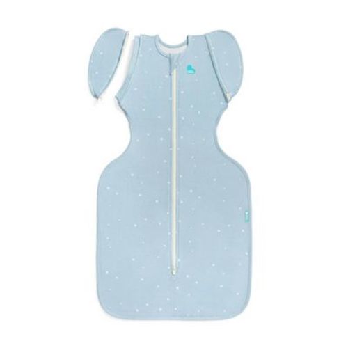 Love to Dream Transition Bag - Cotton 1.0 TOG Sleeveless Swaddle Wrap - Twinkle Blue - M