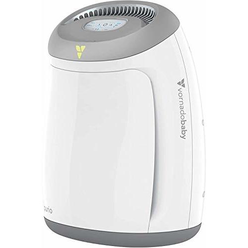 Vornadobaby Purio Nursery Air Purifier with True HEPA Filter, Safety Features, and Soothing Glow, White