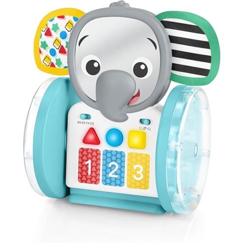 Baby Einstein Chase & Tap Earl Crawling Baby Toy, with Mirror and Music, Ages 6 Months and Up