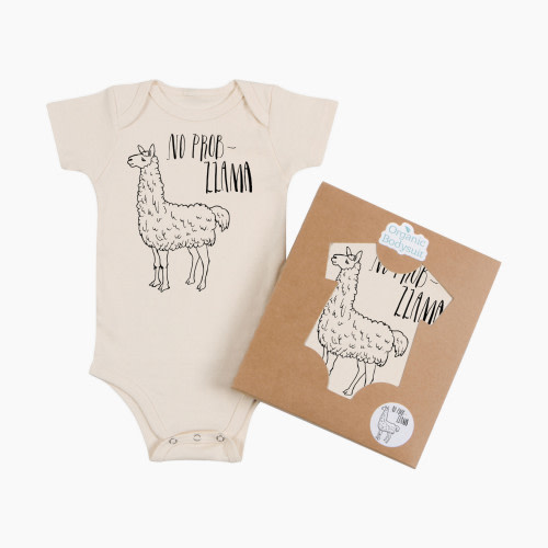 Morado Designs Organic Bodysuit - No Prob Llama, 3-6 Months