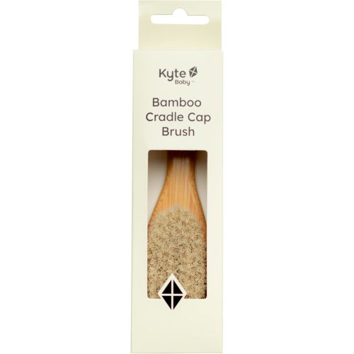 Kyte Baby Cradle Cap Brush Made with Natural Goat Hair Bristles and a Bamboo Brush Handle