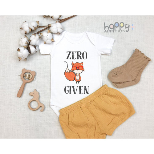 Fox Bodysuit, Zero Fox Given Baby , Hipster Baby , Cute Baby Fox, Funny Baby , Baby Shower Gift, Baby Gift, Onesie®