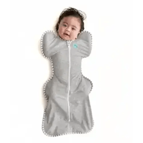 Love to Dream Swaddle UP, Baby Sleep Sack, Self-Soothing Swaddles for Newborns, Improves Sleep, Snug Fit Helps Calm Startle Reflex, New Born Essentials for Baby, 1.0 TOG, 13-19 lbs, Gray
