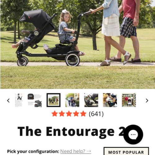 The Entourage 2.0 Sit and Stand Stroller