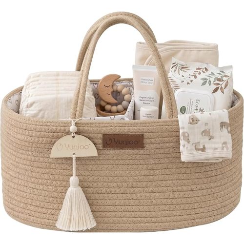 Baby Diaper Caddy Organizer - cream