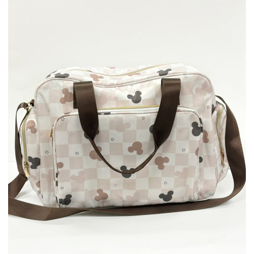 Mouse Inspired Traveler Bag | Diaper Bag | Duffle Bag | Neutral Mouse | Baby Shower Gift | New Mama Gift | Ready to Ship