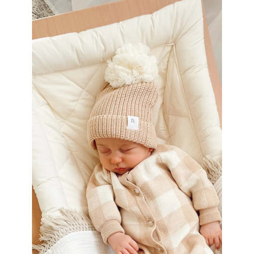 Beanie | Gingham (Caramel)