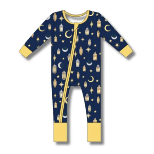 Eid Noor Foldover Footie - 6/9M
