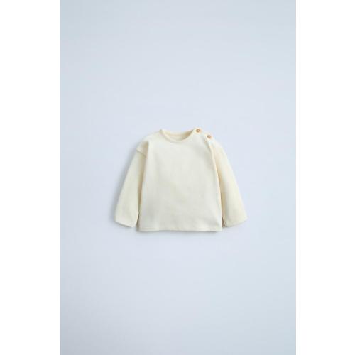 SOFT TOUCH TOP - Light ecru | ZARA United States