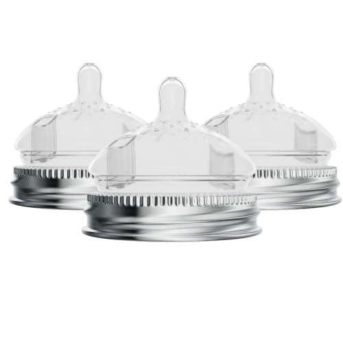 Glass Bottle Conversion Nipples - Turn Glass Jars into Baby Bottles
 – Burrbaby