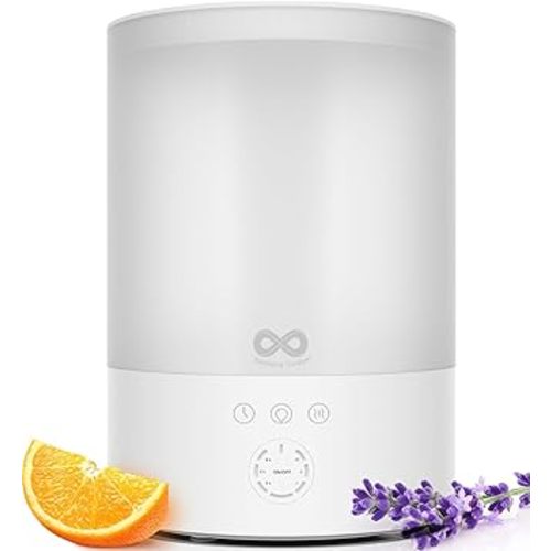 2.5L Top Fill Cool Mist Humidifiers for Bedroom, Baby & Kids - 20-Hour Run Time, Quiet, Essential Oil Tray, Congestion & Dry Air Relief, Auto Shut-Off, Easy to Clean & Fill by Everlasting Comfort