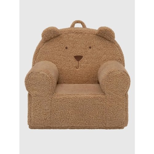 Beige babyGap Sherpa Bear Chair | Gap
