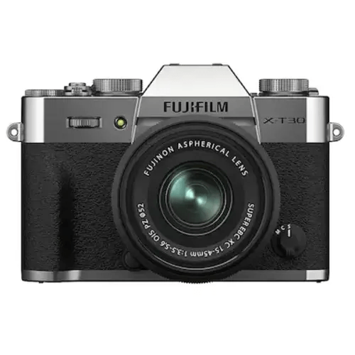 Fujifilm - X-T30 II Mirrorless Camera with XC 15-45mm Lens Kit - Silver