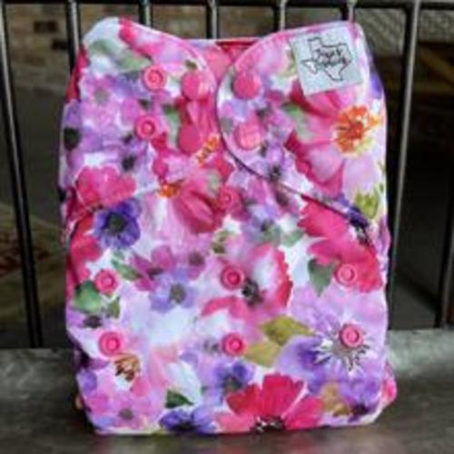 Pink Floral - One Size Pocket In-stock