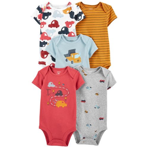 5-Pack Short-Sleeve Original Bodysuits - Multi