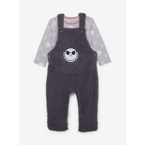 Disney The Nightmare Before Christmas Jack Skellington Infant Sherpa Overalls & Shirt Set