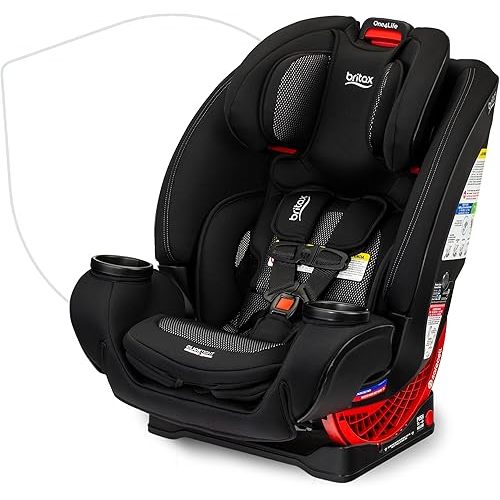 Britax One4Life Convertible Car Seat, 10 Years of Use from 5 to 120 Pounds, Converts from Rear-Facing Infant Car Seat to Forward-Facing Booster Seat, Performance Fabric, Cool Flow Carbon